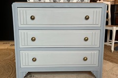 Vente avec paiement en ligne: Commode Bianca bois et bleu gris