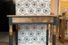 Vente avec paiement en ligne: Bureau console Lino bois et gris anthracite