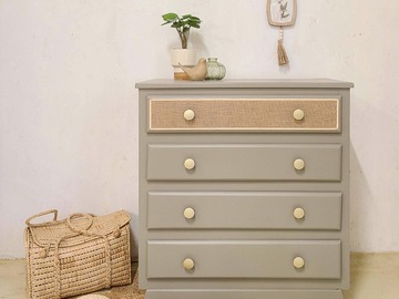 Vente avec paiement en ligne: Commode esprit nature vert de gris