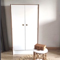 Vente avec paiement en ligne: Armoire enfant blanche satinée