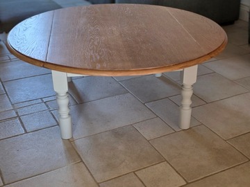 Vente avec paiement en ligne: Table basse ronde avec rabats