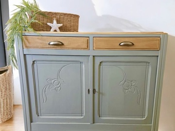 Vente avec paiement en ligne: Buffet parisien art déco gris/vert 