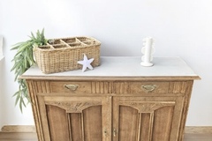 Vente avec paiement en ligne: Buffet Parisien Art Déco Bois Brut Restauré