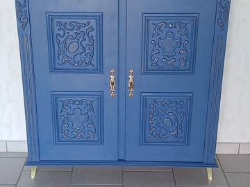 Vente avec paiement en ligne: Buffet bleu et doré 