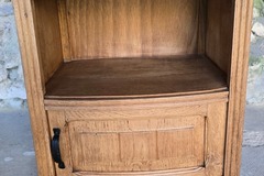 Vente avec paiement en ligne: Table de chevet rétro marbre noir bois