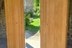 Vente avec paiement en ligne: Armoire Art Déco style retro bois massif miroir