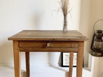 Vente avec paiement en ligne: Table d'appoint châtaignier massif console d'entrée