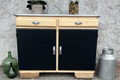 Vente avec paiement en ligne: Buffet Mado relooké noir vintage