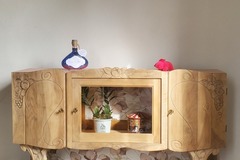 Vente avec paiement en ligne: Meuble TV Buffet Bas enfilade Noyer Massif