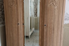 Vente avec paiement en ligne: Armoire Art Déco Chêne Massif Restaurée