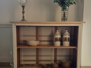 Vente avec paiement en ligne: Buffet ouvert vintage campagne années 30 restauré