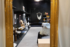 Vente avec paiement en ligne: Miroir style Louis-Philippe doré patiné