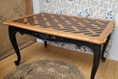 Vente avec paiement en ligne: Table à Manger Bois Damier Noir Extensible