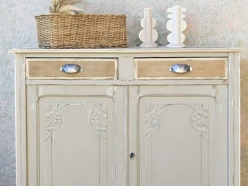 Vente avec paiement en ligne: Buffet Parisien Art Déco Bois Patiné Vintage