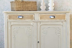 Vente avec paiement en ligne: Buffet Parisien Art Déco Bois Patiné Vintage