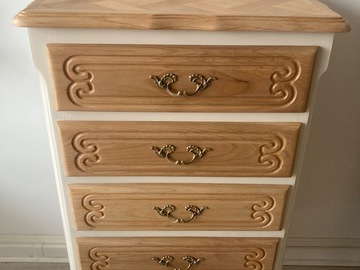 Vente avec paiement en ligne: Chiffonnier Louis XV Hêtre Massif Parquet Versailles