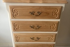 Vente avec paiement en ligne: Chiffonnier Louis XV Hêtre Massif Parquet Versailles