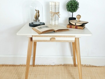 Vente avec paiement en ligne: Bureau enfant/ado scandinave vintage avec tiroir