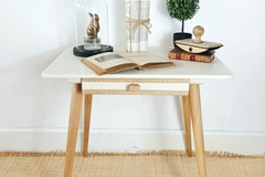 Vente avec paiement en ligne: Bureau enfant/ado scandinave vintage avec tiroir