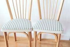 Vente avec paiement en ligne: Chaises Bistrot Baumann Vintage Hêtre Années 50-60
