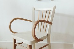 Vente avec paiement en ligne: Fauteuil Enfant Baumann Années 50 Bois Courbé