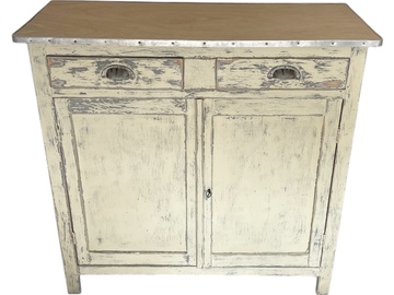 Vente avec paiement en ligne: Buffet parisien bois patiné campagne chic