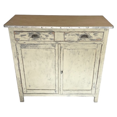 Vente avec paiement en ligne: Buffet parisien bois patiné campagne chic