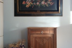 Vente avec paiement en ligne: Confiturier Art Déco Noyer Massif Années 30