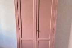 Vente avec paiement en ligne: Armoire parisienne vintage rose chambre enfant