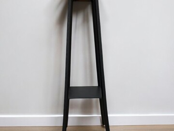 Vente avec paiement en ligne: Sellette Célestine, bois, noir et blanc