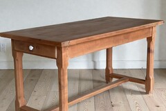 Vente avec paiement en ligne: Table de ferme petite rustique 2 tiroirs