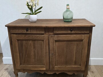 Vente avec paiement en ligne: Buffet Campagnard Bois Massif Restauré Vernis Mat