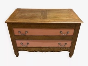 Vente avec paiement en ligne: Maie Pétrin Ancienne Restaurée Vintage Bois Massif