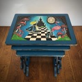 Vente avec paiement en ligne: Tables gigognes Alice au Pays des Merveilles