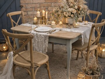 Vente avec paiement en ligne: Table Bureau Vintage Bois Clair Kaki Olive