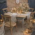 Vente avec paiement en ligne: Table Bureau Vintage Bois Clair Kaki Olive