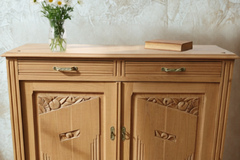 Vente avec paiement en ligne: Buffet Art Déco sculpté chêne massif clair