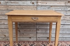 Vente avec paiement en ligne: Bureau table ancienne chêne massif restaurée
