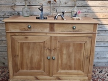 Vente avec paiement en ligne: Buffet Ancien Bois Massif Rénové Début 1900