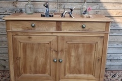 Vente avec paiement en ligne: Buffet Ancien Bois Massif Rénové Début 1900