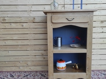 Vente avec paiement en ligne: Confiturier ancien en chêne massif rénové