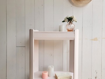 Vente avec paiement en ligne: Console Art Déco restaurée nude tiroir intégré