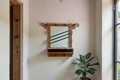 Vente avec paiement en ligne: Porte-manteau mural vintage terracotta vert bouteille bohème
