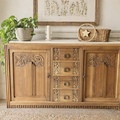 Vente avec paiement en ligne: Buffet enfilade Art Déco bois sculpté restauré