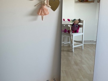 Vente avec paiement en ligne: Miroir biseauté vintage pleine longueur mural