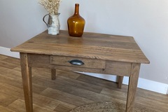 Vente avec paiement en ligne: Table Basse Chêne Massif Style Ferme Rustique