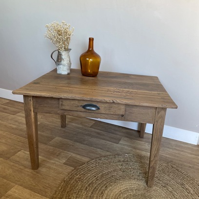 Vente avec paiement en ligne: Table Basse Chêne Massif Style Ferme Rustique