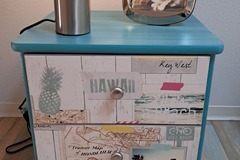 Vente avec paiement en ligne: Chevet bleu turquoise bord de mer