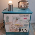Vente avec paiement en ligne: Chevet bleu turquoise bord de mer