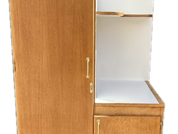 Vente avec paiement en ligne: Petite armoire vestiaire d’internat vintage industrielle